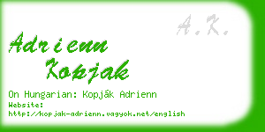 adrienn kopjak business card