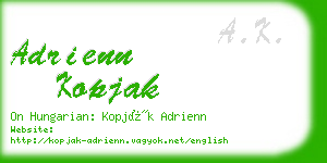 adrienn kopjak business card